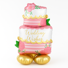Elegant Wedding Wishes Airloonz Balloon Cake