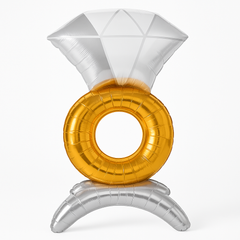 Elegant Foil Deluxe Wedding Ring Balloon