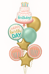 Premium Birthday Cake Balloon Bouquet