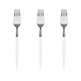 Trendables Forks White/Silver | 20 Count