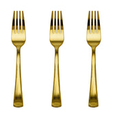 Exquisite Classic Gold Plastic Forks | 20 Count