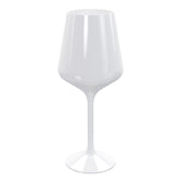16 Oz. White Stemmed Wine Glasses | 6 Count