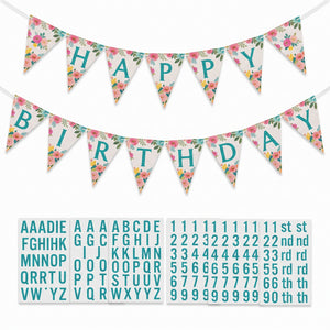 Customizable Free Spirit Pennant Banner for Baby's First Birthday