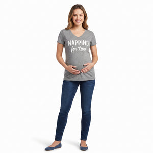 "Napping for Two" Maternity T-Shirt - L/XL