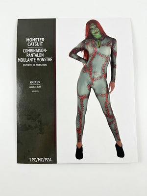 Stitched Monster Catsuit Costume - Women’s S/M - Adult S/M