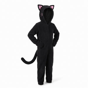 Toddler & Kids' Black Cat Zipster Costume with Hood - Halloween Special