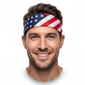 American Flag Printed Bandana - Perfect for Team Spirit & Everyday Wear