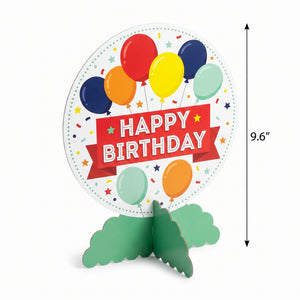 Colorful Balloon Fest Birthday Table Decoration