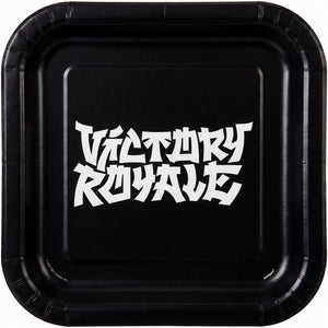 Fortnite Square Party Plates - Victory Royale Disposable Paper Tableware, 23 cm, Pack of 8