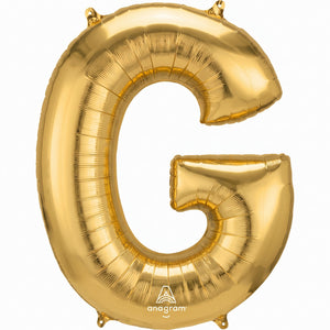 Gold Letter G Foil Balloon - Metallic Birthday Decor