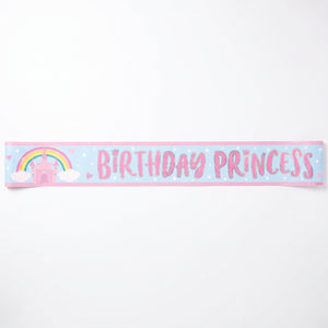 Enchanting Princess Castle Birthday Banner