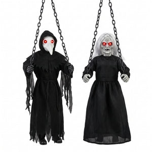 Creepy Animated Hanging Doll Figure - 53 Inches
