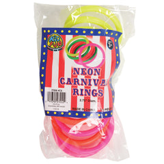 Neon Carnival Rings/2.75 Inch - 12 Count