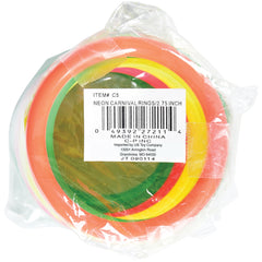 Neon Carnival Rings/2.75 Inch - 12 Count