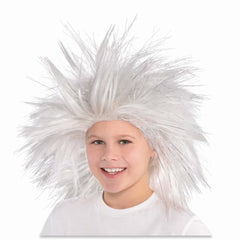 Silver Crazy Wig - Team Spirit Costume Accessory