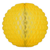 14 In. Yellow Paper Puff Globe