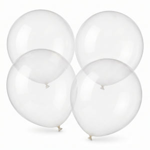 Clear 24" Latex Balloons, 4-Pack