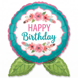Free Spirit Floral Foil Super Shape Balloon