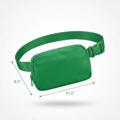 Festive Green Belt Bag for Team Spirit