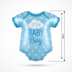 Adorable Onesie Baby Boy Foil Balloon