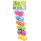 Plastic Eggs/2 1/2 Inch - 12 Count