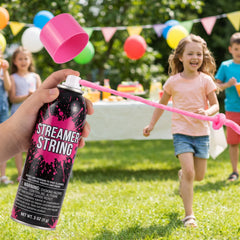 Bright Pink Streamer String Spray - 3 oz