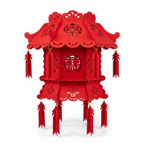 18-inch Chinese Palace Felt Lantern for Lunar New Year