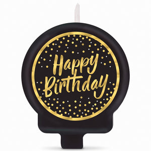 Confetti Wishes Happy Birthday Molded Candle