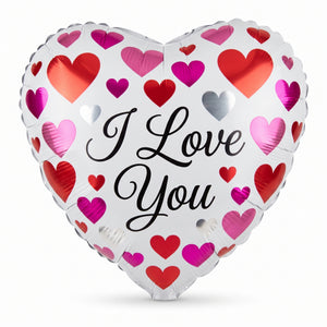 Heartfelt "I Love You" 18-Inch Foil Balloon