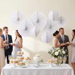 Elegant White Paper Decoration Kit
