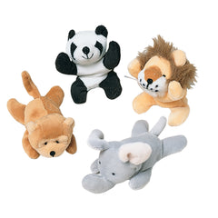Mini Wild Beanbag Animals - 12 Count