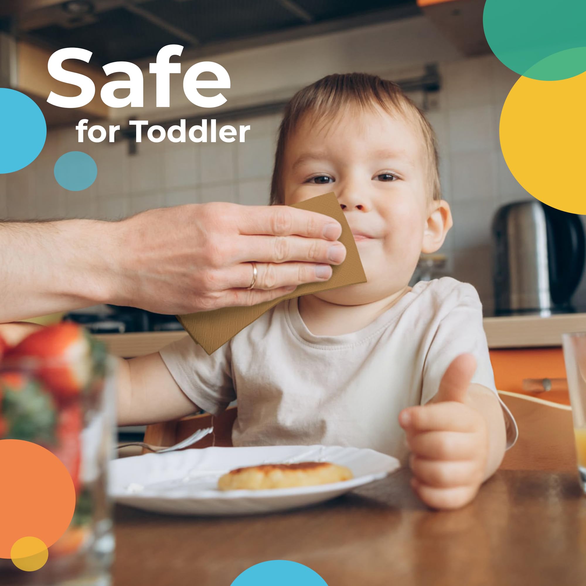 Gold Beverage Napkins | 50 Count