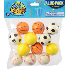 Sports Balls - 12 Count