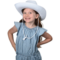 Cowboy Hat/White - 1 Count