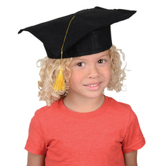 Black Graduation Caps - 12 Count