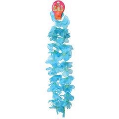 Two Tone Large Petal Leis/Turquoise - 12 Count