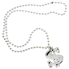 Dollar Sign Necklaces - 12 Count