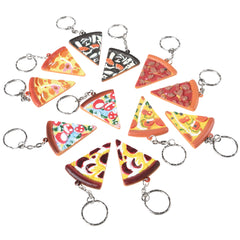 Pizza Keychains - 12 Count