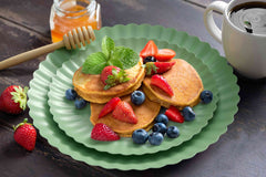 10.5 In. Scalloped Paper Plates - Matcha | 10 Count