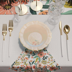 12 Oz. Rosè/Gold Petal Bowls | 20 Count