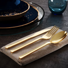 Trendables Mod Gold Cutlery Combo | 120 Count