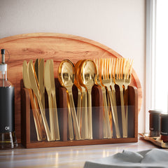 Trendables Mod Gold Cutlery Combo | 120 Count