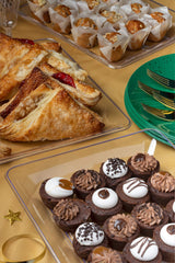 9.5 In. x 14.5 In. | Clear Rectangle Plastic Tray | 50 Pack