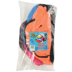 Neon Fanny Packs - 12 Count