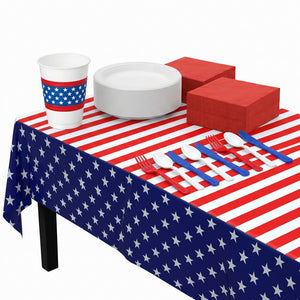 302 Pcs 4th Of July Party Kit - For 50 Guests
