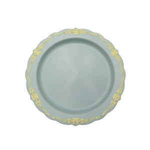 7.5 In. Robin Blue Victorian Design Plates | 20 Count