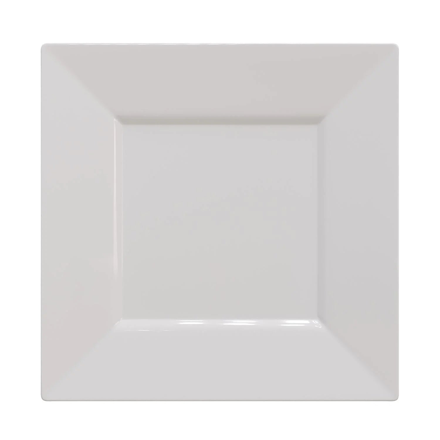 8 In. White Square Plates | 10 Count