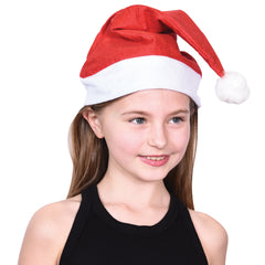 Economy Santa Hats/Adult Size - 12 Count