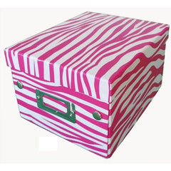 Zebra Print Decorative Gift Box-Magenta