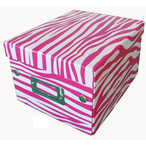 Zebra Print Decorative Gift Box-Magenta